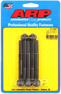 5/16-24 x 3.250 12pt black oxide bolts