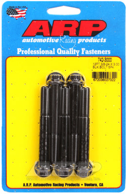 3/8-24 x 3.000 12pt black oxide bolts