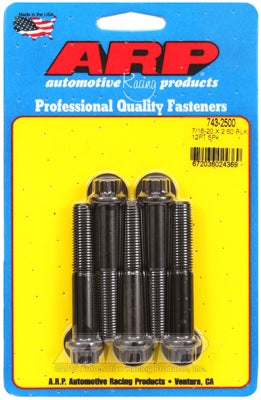 7/16-20 x 2.500 12pt black oxide bolts