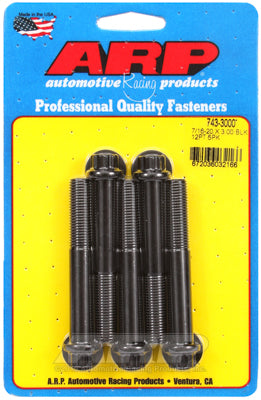 7/16-20 x 3.000 12pt black oxide bolts