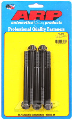 7/16-20 x 4.250 12pt black oxide bolts