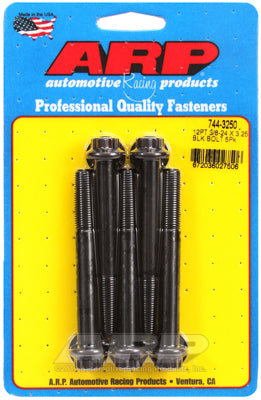 3/8-24 x 3.250 12pt 7/16 wrenching black oxide bolts