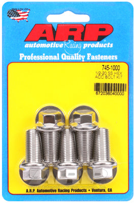 1/2-20 x 1.000 hex SS bolts