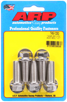 1/2-20 x 1.250 hex SS bolts