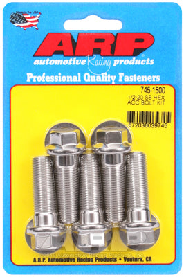 1/2-20 x 1.500 hex SS bolts