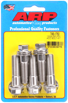 1/2-20 x 1.750 hex SS bolts