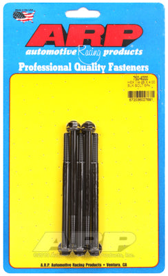 1/4-28 x 4.000 hex black oxide bolts