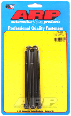 1/4-28 x 4.500 hex black oxide bolts