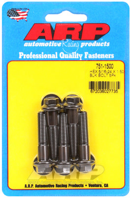 5/16-24 x 1.500 hex black oxide bolts