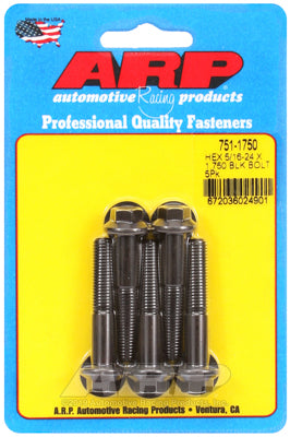 5/16-24 x 1.750 hex black oxide bolts