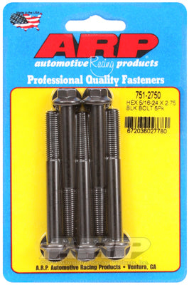 5/16-24 x 2.750 hex black oxide bolts