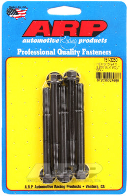 5/16-24 x 3.250 hex black oxide bolts