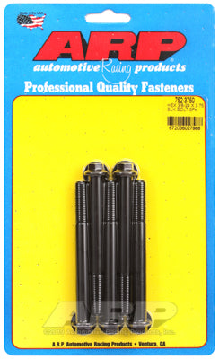 3/8-24 x 3.750 hex black oxide bolts