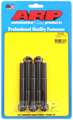 7/16-20 x 3.500 hex black oxide bolts