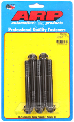 7/16-20 x 3.750 hex black oxide bolts