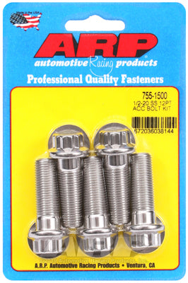 1/2-20 x 1.500 12pt SS bolts