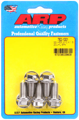 M10 x 1.50 x 20 hex SS bolts