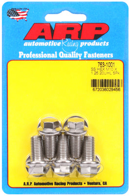 M10 x 1.25 x 20 hex SS bolts