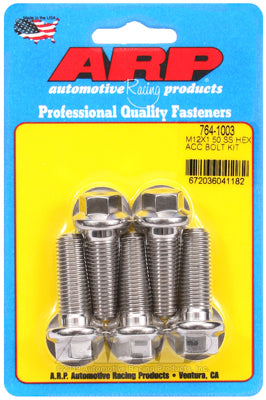 M12 x 1.50 x 35 hex SS bolts