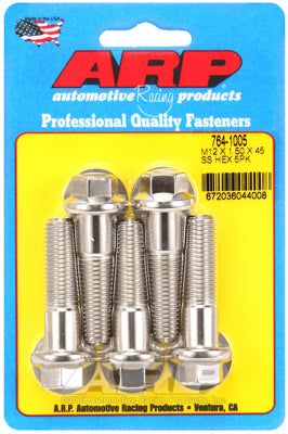 M12 x 1.50 x 45 hex SS bolts