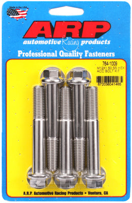 M12 x 1.50 x 80 hex SS bolts