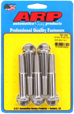 M12 x 1.75 x 70 hex SS bolts