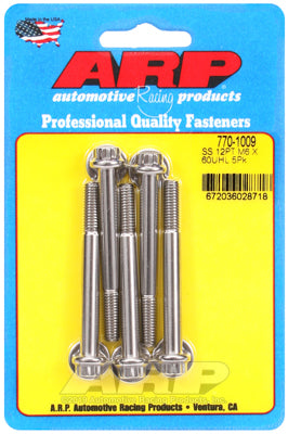 M6 x 1.00 x 60  12pt SS bolts