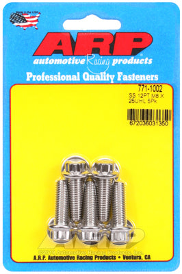 M8 x 1.25 x 25 12pt SS bolts