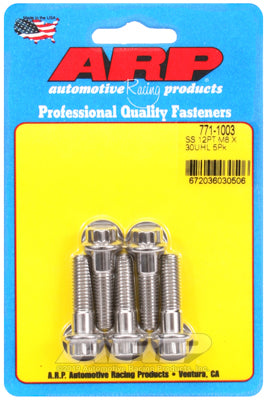 M8 x 1.25 x 30 12pt SS bolts