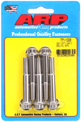 M8 x 1.25 x 55 12pt SS bolts