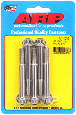 M8 x 1.25 x 65 12pt SS bolts