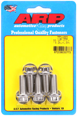 M10 x 1.50 x 25 12pt SS bolts