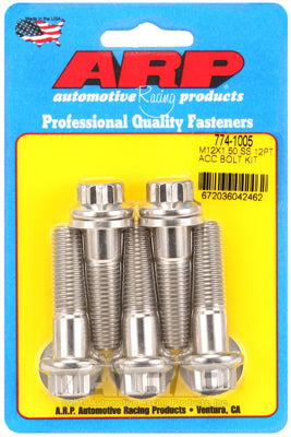 M12 x 1.50 x 45 12pt SS bolts