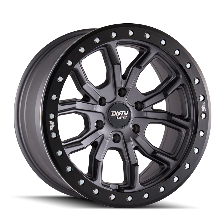 DIRTY LIFE DT-1 9303 SATIN GUNMETAL 17X9 5-127 -38MM 78.1MM