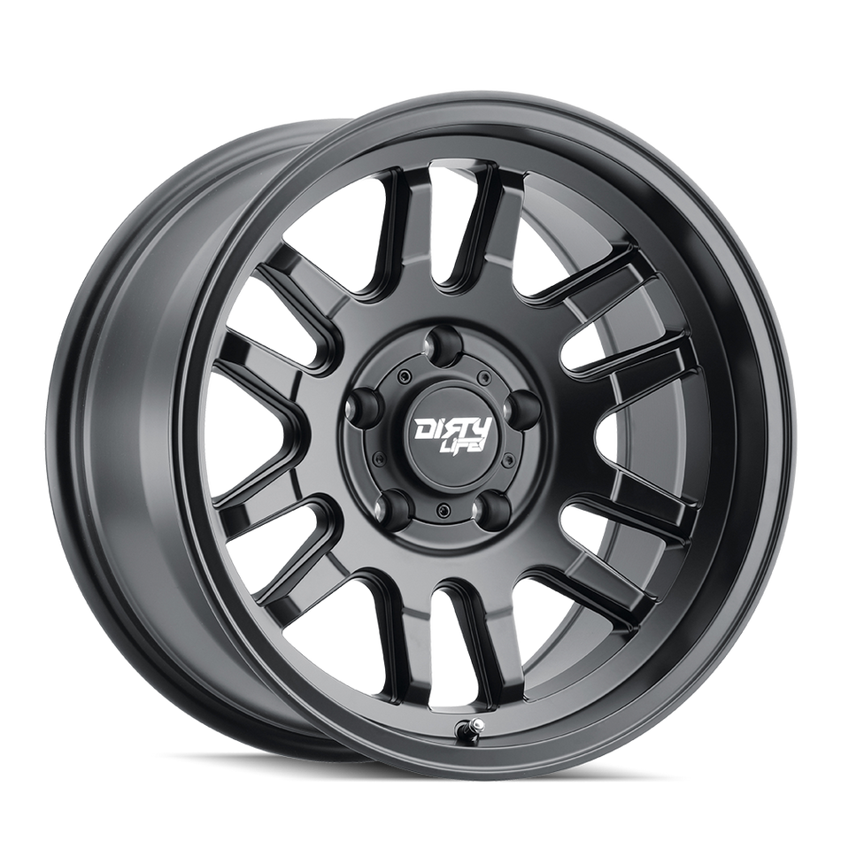 DIRTY LIFE CANYON 9310 MATTE BLACK 17X9 5-127 -12MM 71.5MM