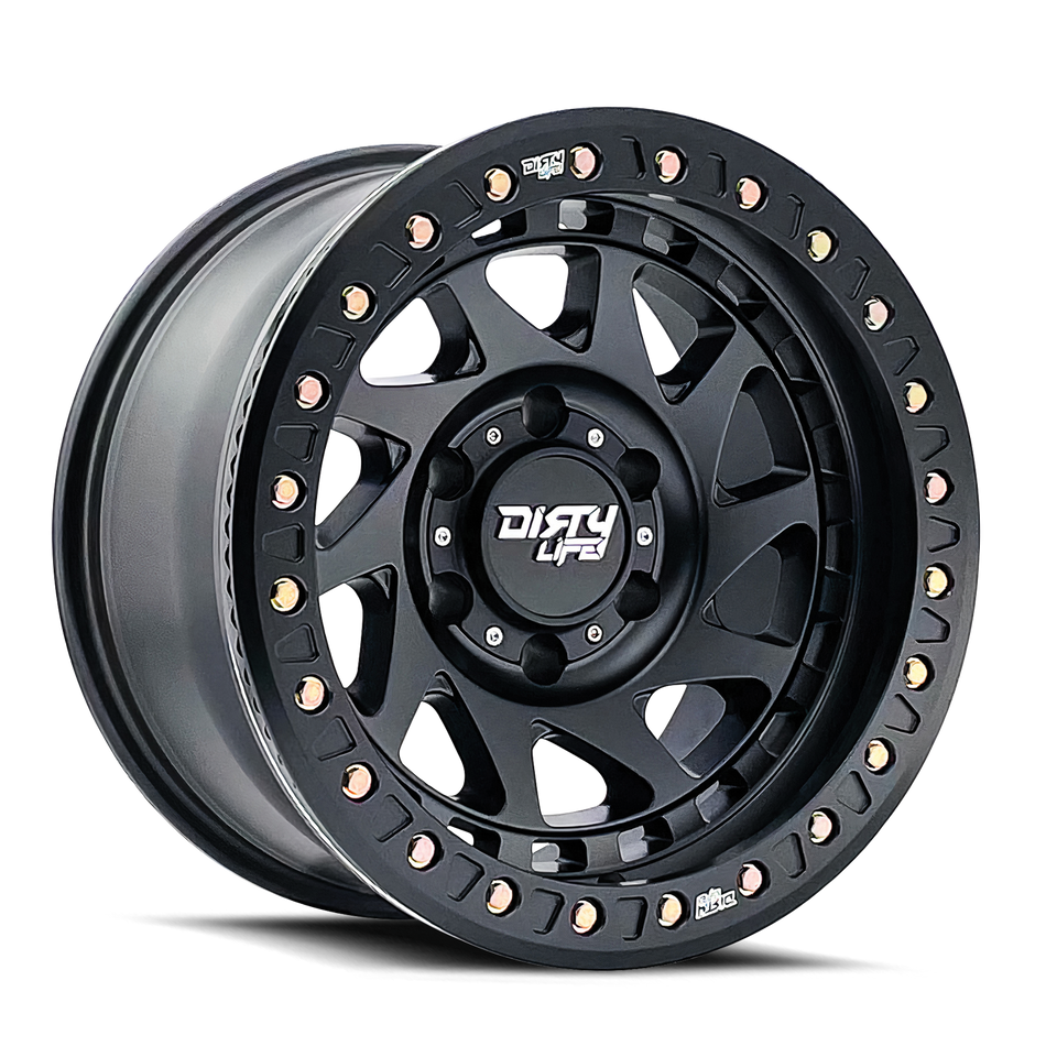 DIRTY LIFE ENIGMA RACE 9313 MATTE BLACK 17X9 8-165.1 -12MM 130.8MM