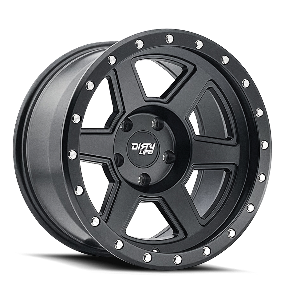 DIRTY LIFE COMPOUND 9315 MATTE BLACK 20X10 8-180 -25MM 124.1MM