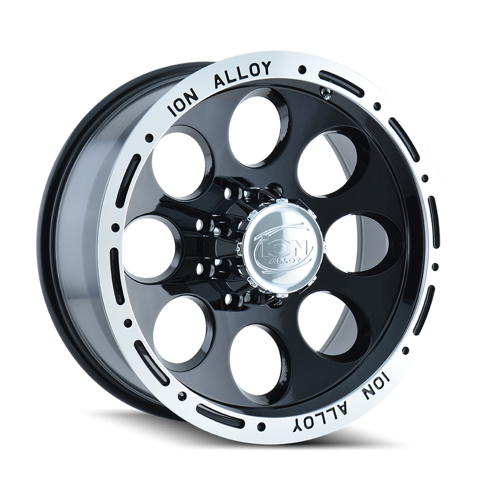 ION 174 GLOSS BLACK MACHINED 15X10 5-120.65 -38MM 83.82MM