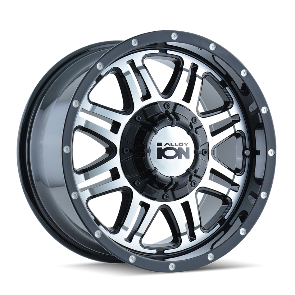 ION 186 SATIN BLACK MACHINED 18X9 6-135/6-139.7 18MM 87MM