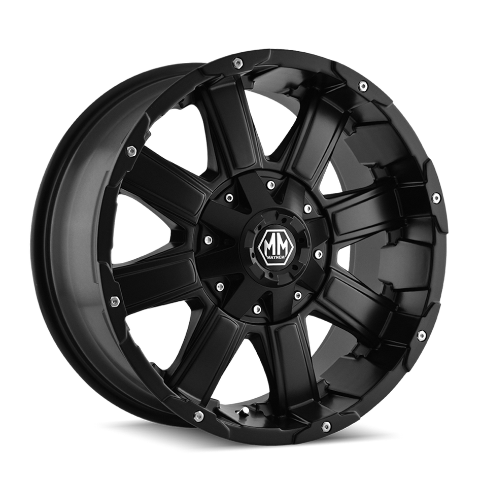 MAYHEM CHAOS 8030 MATTE BLACK 20X9 5-127/5-135 -12MM 87MM