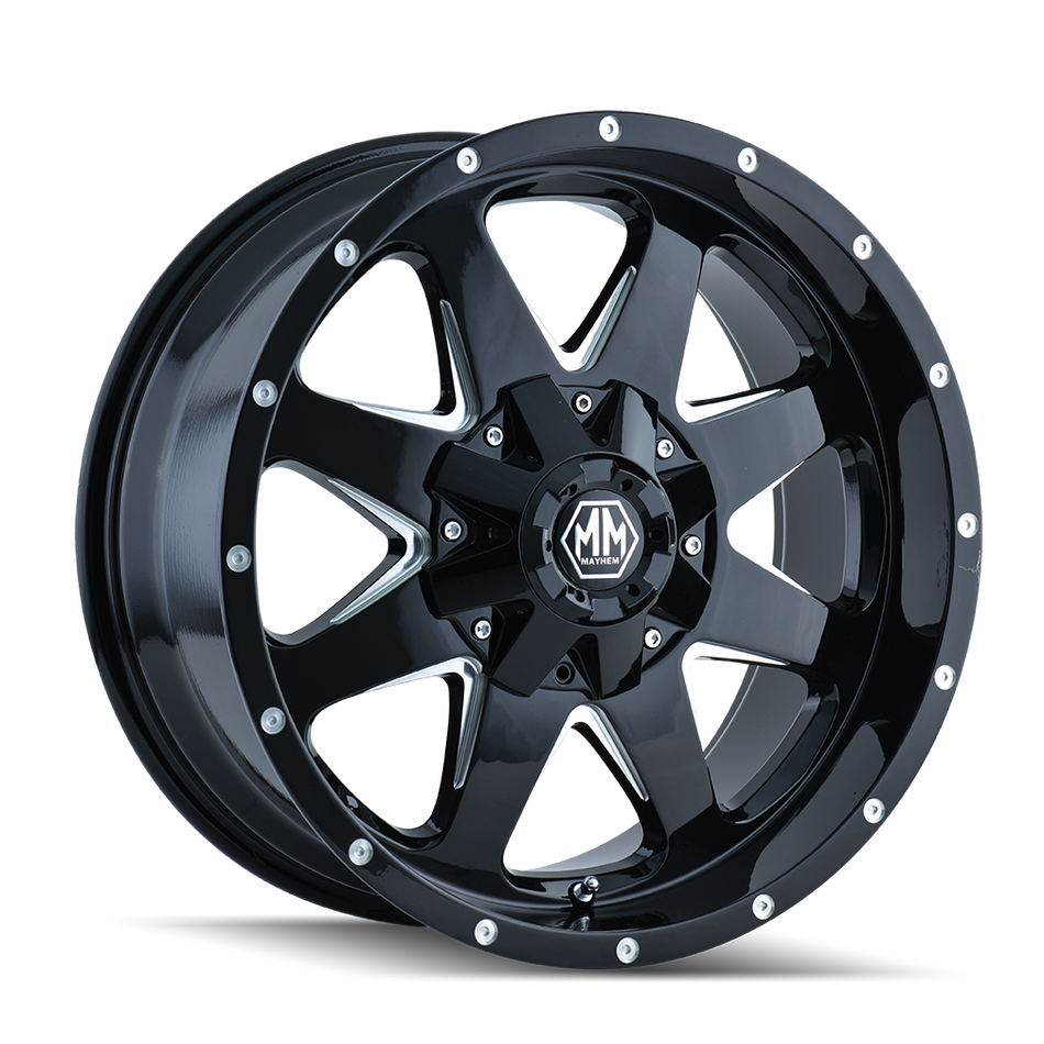 MAYHEM TANK 8040 GLOSS BLACK MILLED 20X9 6-135/6-139.7 18MM 106MM