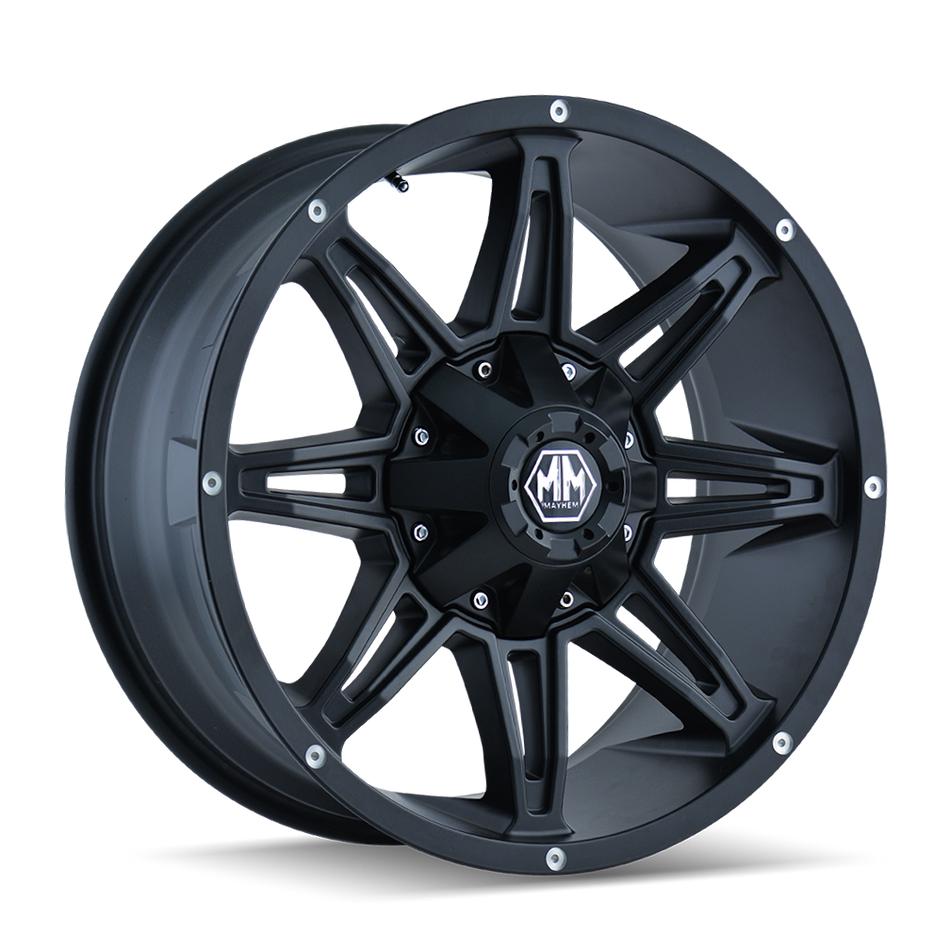 MAYHEM RAMPAGE 8090 MATTE BLACK 20X9 5-127/5-139.7 0MM 87MM