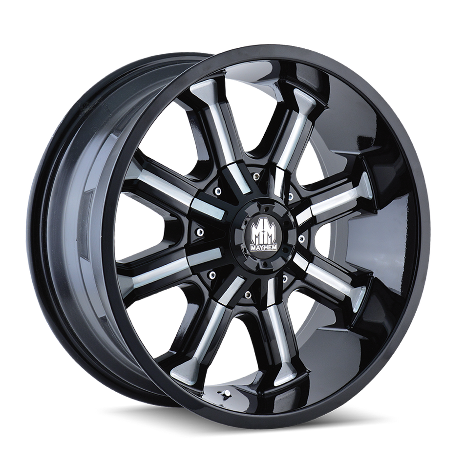 MAYHEM BEAST 8102 GLOSS BLACK MILLED 17X9 5-114.3/5-127 18MM 87MM