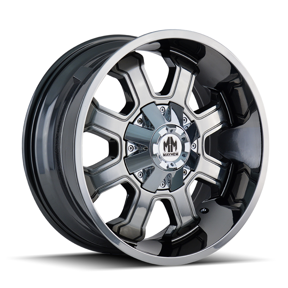 MAYHEM FIERCE 8103 CHROME 20X10 8-165.1/8-170 -19MM 130.8MM