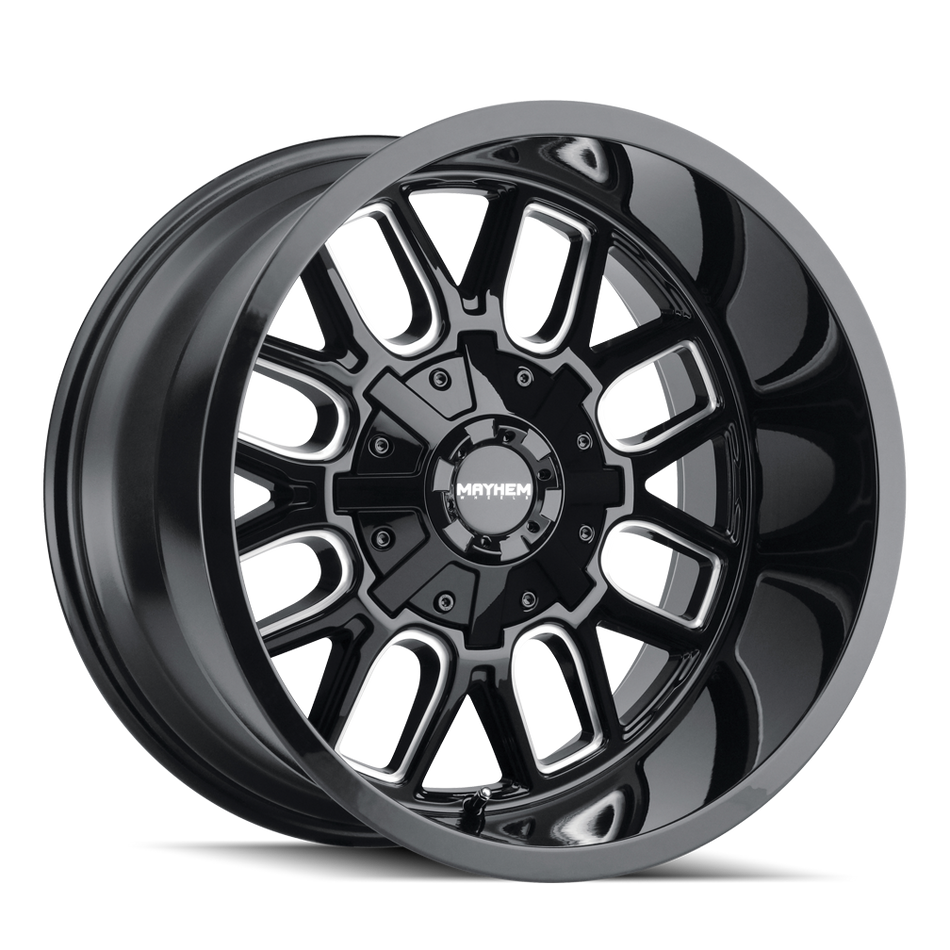 MAYHEM COGENT 8107 GLOSS BLACK MILLED 22X10 6-135/6-139.7 -27MM 106MM