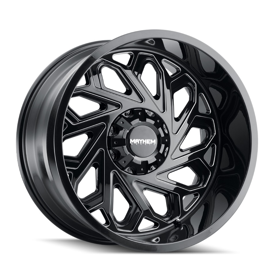 MAYHEM ESSEX 8112 GLOSS BLACK MILLED 20X12 5-127/5-139.7 -51MM 87.1MM