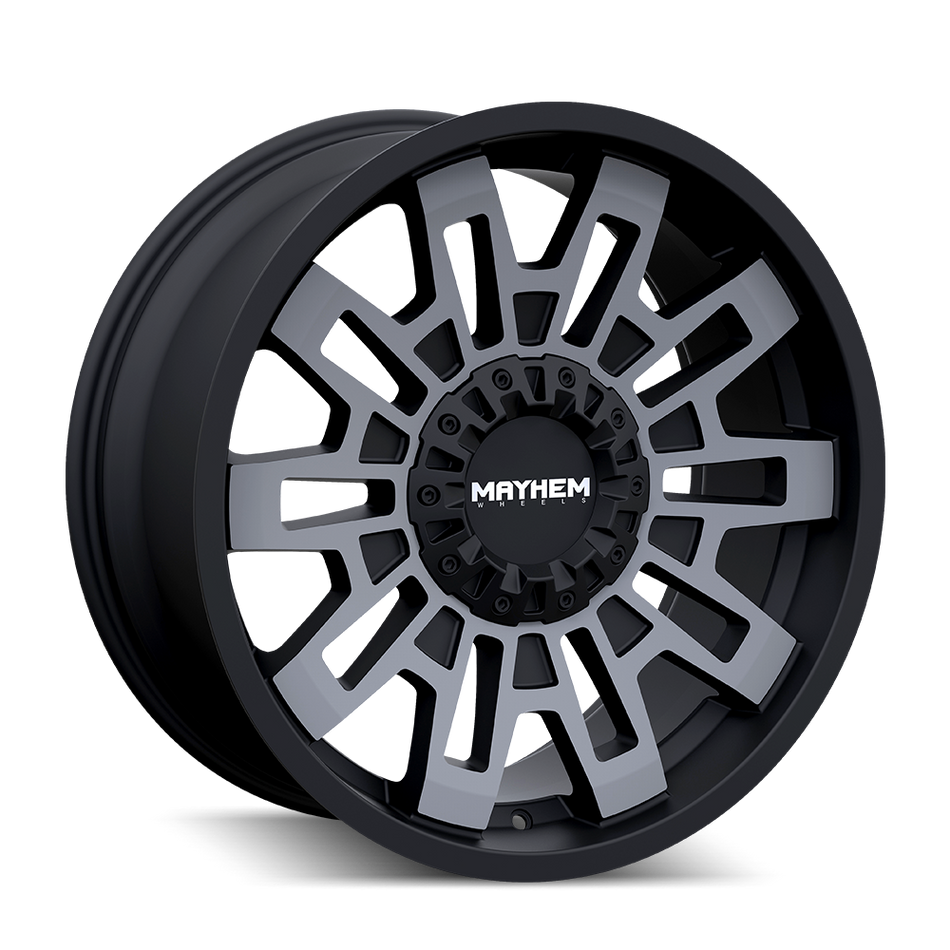 MAYHEM CORTEX 8113 MATTE BLACK W/MACHINED DART TINT 20X9 6-135/6-139.7 0MM 106MM
