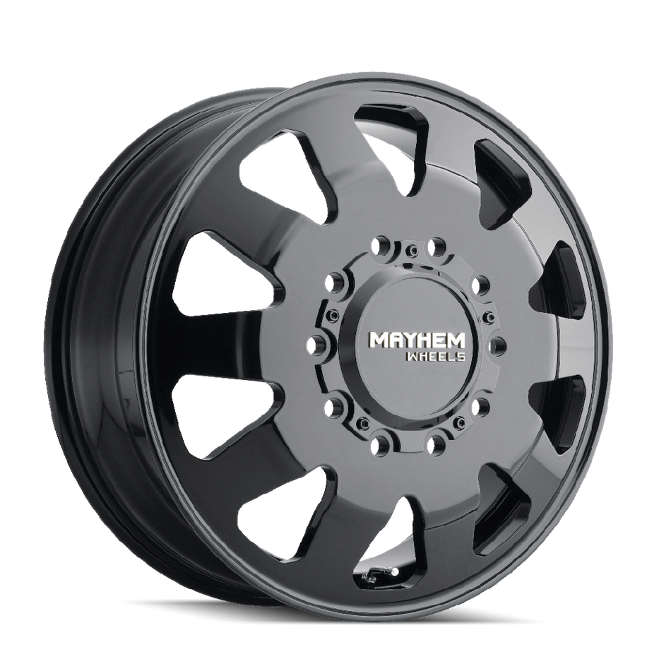 MAYHEM CHALLENGER 8181 FORGED GLOSS BLACK 22X8.25 10-225 169MM 170.1MM