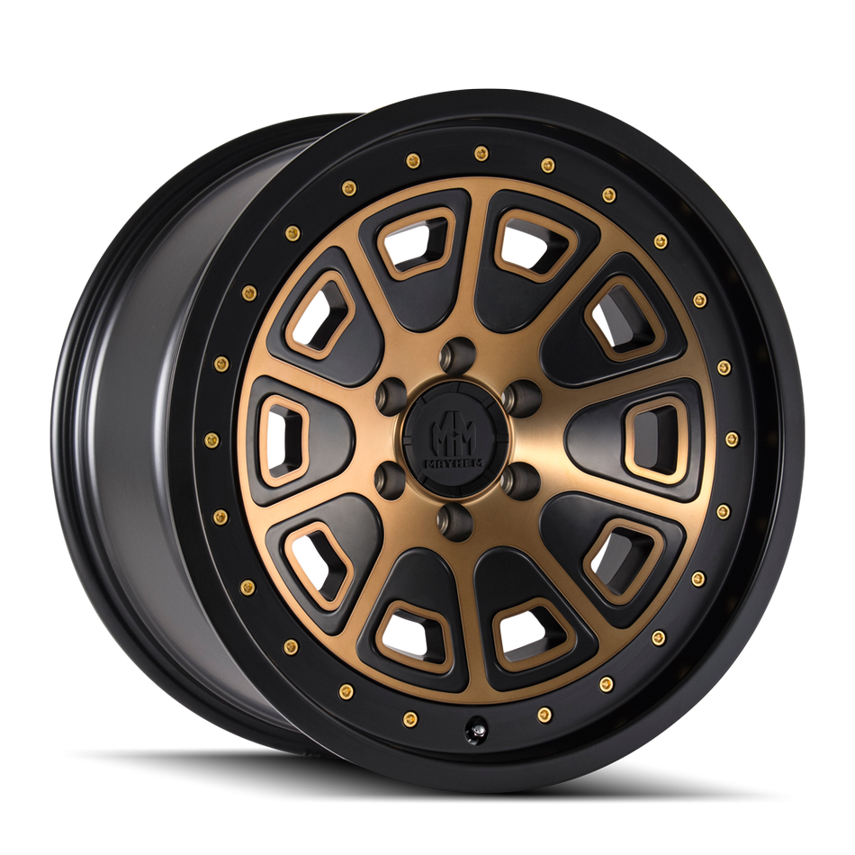 MAYHEM FLAT IRON 8301 MATTE BLACK W/ BROZNE TINT 17X9 6-120 -12MM 66.9MM