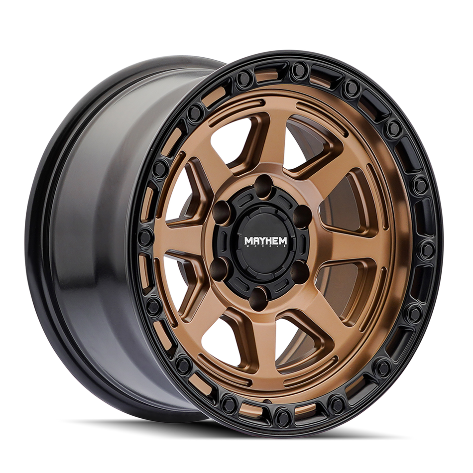 MAYHEM RIDGELINE 8306 SATIN BRONZE 17X8.5 6-135 -6MM 87.1MM